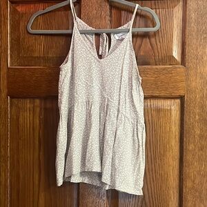 Women's Cream Sleeveless Top